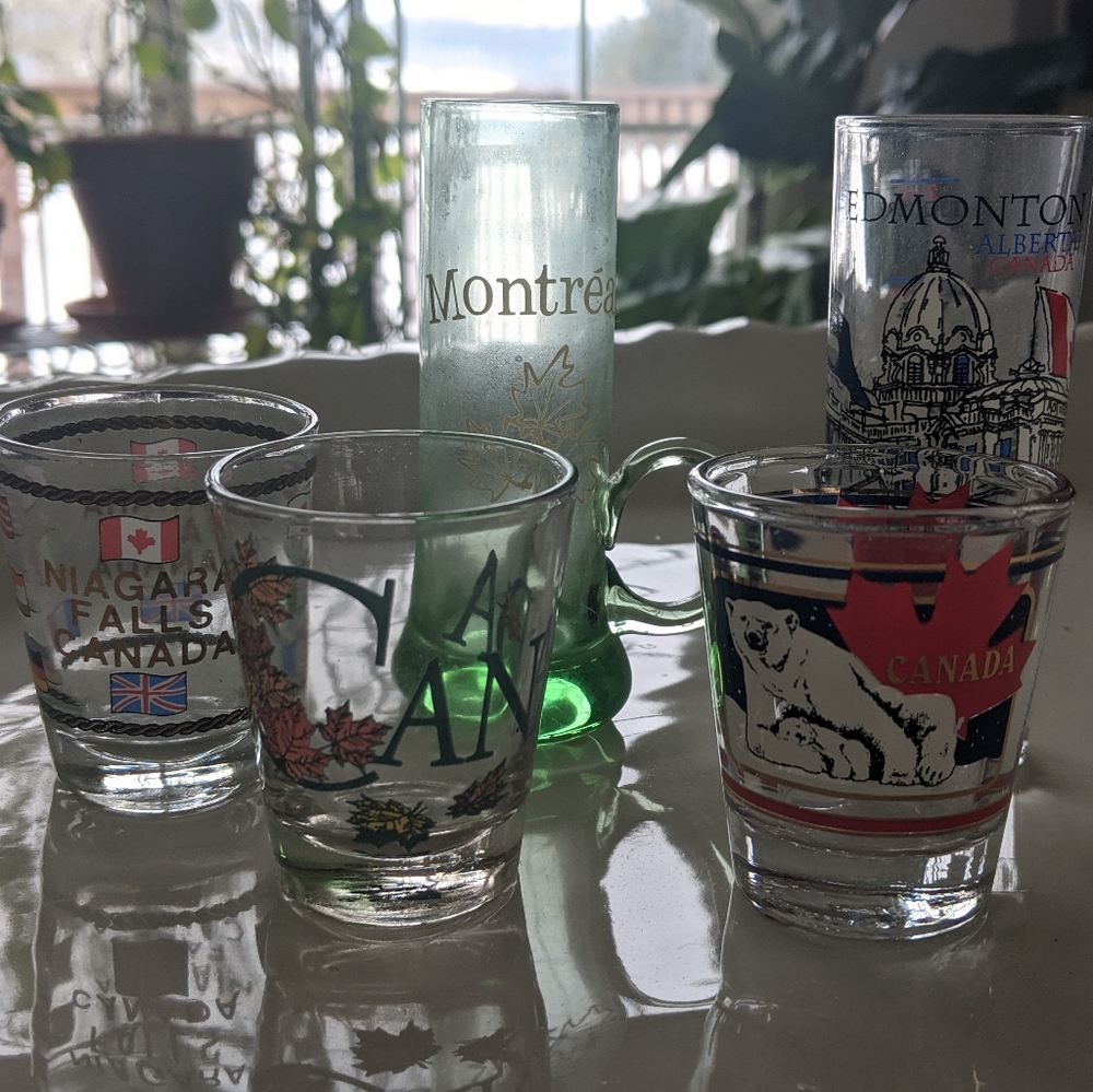 Fabulous Five Shot Glasses Set from Canada
